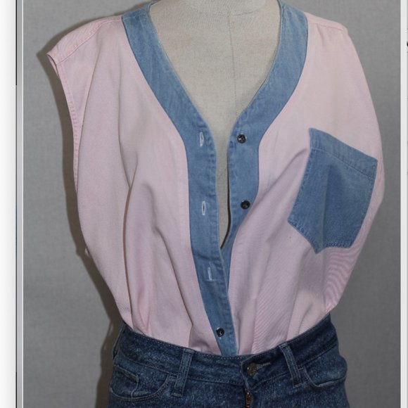 Fitting Image Pink & Blue Blouse - Picture 8 of 15
